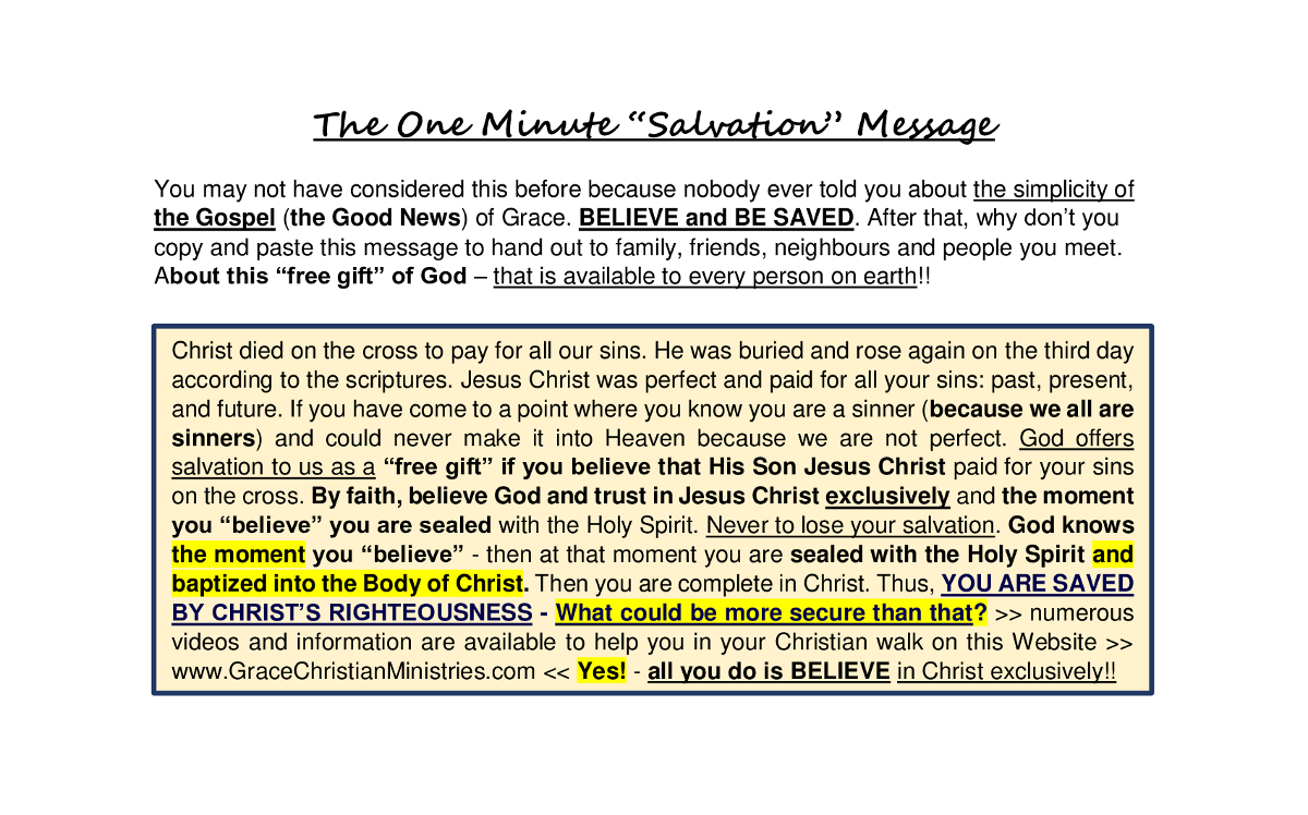 One-Minute-“Salvation”-Message